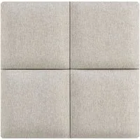 neu.haus Wandpolster, (Set, 4 Stück), »Carpino« Wandkissen Textil 30 x 30 cm Grau