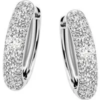 Firetti Paar Creolen Schmuck Geschenk Silber 925 Ohrschmuck Pavé-Optik glitzernd, mit Zirkonia (synth)