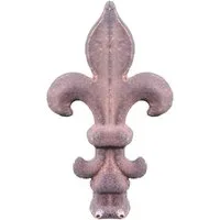 EdelrostPassion Metallzaun, Edelrost Zaunspitze französische Lilie, aus Metall, DIY, H:10-12cm