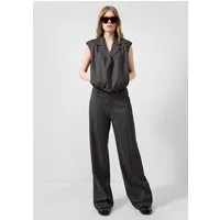 QS Chinos Hose Wide Leg-Hose in Tweed-Optik