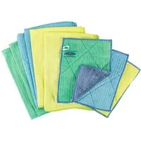 AQUA CLEAN Geschirrtuch AQUA CLEAN Kristall Sonnenschein Geschirr- & Spültücher 9 tlg., (9-tlg., 6x Geschirrtücher ca. 45 cm x 65 cm, 3x Spültücher ca. 19 cm x 24 cm)