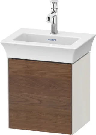 Duravit White Tulip Waschtischunterbau wandhängend Amerikanischer Nussbaum & Nordic Weiß Matt & Seid WT4240R7739