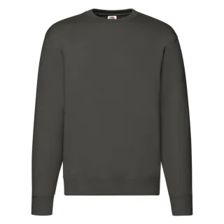 Fruit of the Loom - "Premium" Sweatshirt für Herren angesetzte Ärmel (Holzkohle unifarben)