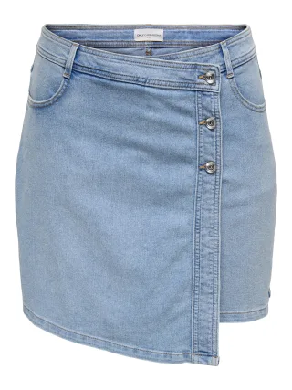 ONLY CARMAKOMA - CARLESLY REG DNM SKORT TAI Light Blue Denim - Gr. - 54