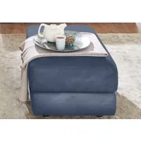 CALIA ITALIA Hocker Gaia, in edlem Design und mit erstklassigem Sitzkomfort, aus pflegeleichtem Luxus-Microfaser Ginevra Hydro Care