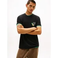 Tommy Jeans T-Shirt TJM REGULAR FIT SIGN SHIFT mit Label-Print, Baumwoll-Jersey