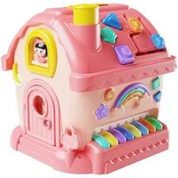 Rolipo Spielhaus Mädchen Spielzeug für 1-6 Jahr alt, 6 in 1 Multi-Funktions-Haus