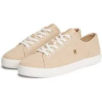 Tommy Hilfiger TH CHIC FOXING SNEAKER Plateausneaker Freizeitschuh, Schnürer, Halbschuh mit Logo-Emblem
