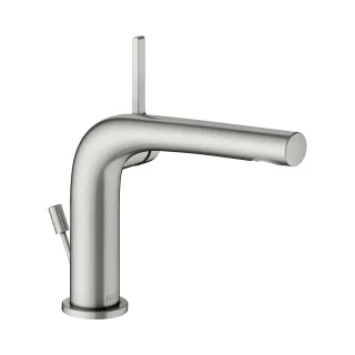 Keuco Waschtischarmatur 120 Edition 400 51504, m. Ablaufgrt., Edelstahl-finish, 51504060002 51504060002