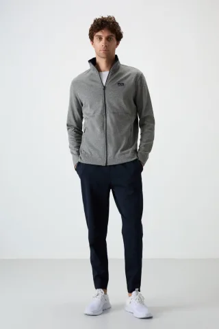 Herren Sweatshirt und Hose Set aus Baumwollmischung mit Reißverschluss
