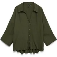 Vero Moda Blusenshirt VMDORIS 7/8 TOP WVN 186323 Forest Night