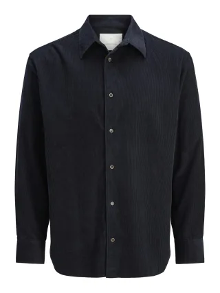 JACK&JONES - JPRCCASCOT CORDUROY L/S SHIRT Night Sky - Gr. - L