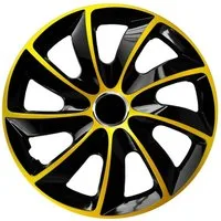 NRM Radkappe STIG extra 13 Zoll in Gold/Schwarz, 13 in Zoll, (4-St) Radzierblenden für Stahlfelgen Zweifarbige Radkappen Satz 4er Set 13"