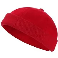 modAS Schirmmütze Unisex 1082 Segler Cap Seemannsmütze - Docker-Cap Mütze aus Baumwolle Klassischer Strickrollrand, Weite verstellbar durch Klettverschluss