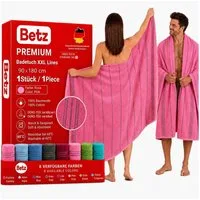 Betz Strandtuch Betz XXL Badetuch LINES Saunahandtuch Liegetuch 90x180 cm, 100% Baumwolle