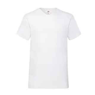 Fruit of the Loom - "Valueweight" T-Shirt V-Ausschnitt für Herren (Weiß)