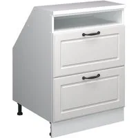 Vicco Kommode Rion, Weiß Landhaus/Weiß, 60 x 81.6 cm mit 2 Schubladen, Schrankk... (1 St)