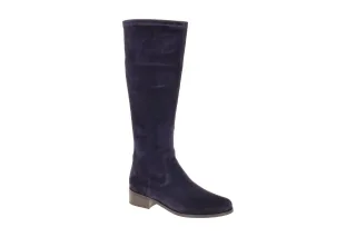 Peter Kaiser Damenstiefel 9-75518-45-846 dk blue Velour Langschaft Wechselfu?...