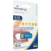 USB Nano 8 GB, USB-Stick blau, USB-A 2.0, mit Büroklammer-Funktion