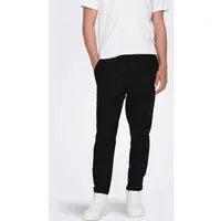 ONLY & SONS Schlupfhose ONSLINUS CROP 0007 COT LIN PNT NOOS Baumwolle mit Leinen, Gummizug und Kordel