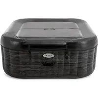 Intex Whirlpool »PureSpa Greystone Deluxe 4P«, aufblasbares Aufstellbecken, grau, in verschiedenen Größen