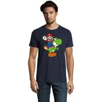 Blondie & Brownie T-Shirt Herren Yoshi & Mario Konsole Super Retro Kosole Luigi