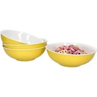 Ritzenhoff & Breker Servierschale 4er Set Schale 18cm Gelb Doppio - Ritzenhoff 64261, Porzellan