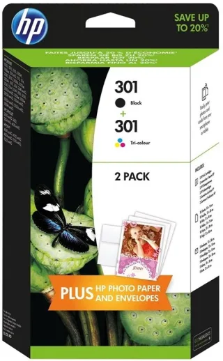 HP 301 Ink Cart Combo 2-Pack (4-farbig)