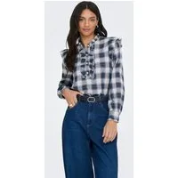 ONLY Langarmbluse ONLFIGA L/S FLOUNCE TOP WVN