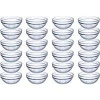 Provance Dipschale 6 - 24 Stück Schüsseln aus Glas Ø 9 cm Glasschälchen Dipschale, (Set, 24-tlg), spülmaschinengeeignet
