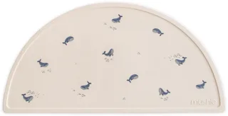 Mushie Silikon Matte / Platzdeckchen Whales