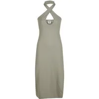 URBAN CLASSICS Shirtkleid Urban Classics Ladies Crossed Neckholder Dress (1-tlg)