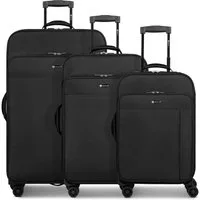 CHECK.IN® Trolleyset Sevilla 2.0, 4 Rollen, (3-teilig, 3 tlg), Polyester