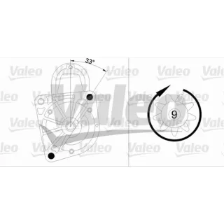 Valeo Anlasser 1,3 kW Fiat Lancia 458163 1,6