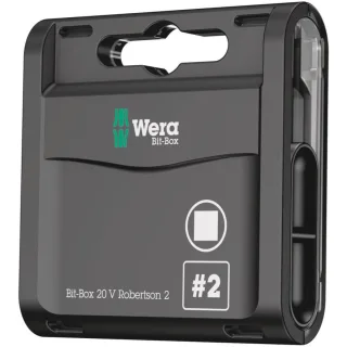 Wera Bit-Box 20 V Innenvierkant, # 2 x 25 mm, 20-teilig - 05057790001
