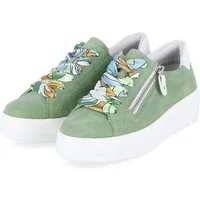 Remonte Remonte D1C06-53 Damen Rauleder green Schnürschuh