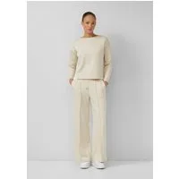 s.Oliver Chinos Hose Wide-Leg-Hose aus Scuba mit Kontraststreifen