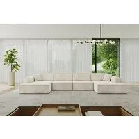 ALTDECOR Wohnlandschaft IREA-U2-v3, Sofa Praktische Bequeme Funktionsecke Couch U-Form Eckcouch, Corner Sofa U-Form Vielseitige Sofa Wohnlandschaft Wohnzimmer