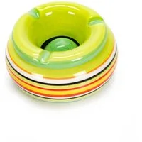 Bubble-Store Aschenbecher Aschenbecher, bunter Keramik Sturmaschenbecher, Ascher mit abnehmbarem Deckel