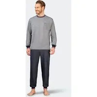 Hajo Schlafanzug Schlafanzug mit Bündchen, Klima Light