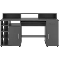 VOGL Möbelfabrik Schreibtisch Timra mit Monitoraufsatz, Tastaturauszug & Towerfach, Breite 154 oder 178 cm, Made in Germany