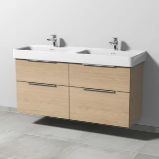 Sanipa 3way Waschtischunterbau zu Laufen Pro S Waschtisch mit 4 Auszügen, Eiche-Nordic UM77148