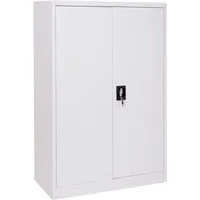 PROREGAL® Aktenschrank Büroschrank HxBxT 140/185x90x40cm, 2 Türen abschließbar Metall, Farbe sicher abschließbar und flexibel nutzbar