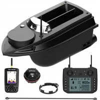 LOKEEVAN RC-Boot V030 FISHFINDER, GPS mit 180 Speicherpunkten,Bis zu 800 m,Echolot-Reichweite bis 36 m