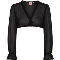 Spieth & Wensky Dirndlbluse Filomena Dirndlbluse Filomena Dirndlbluse Langarm-Bluse aus Spitze