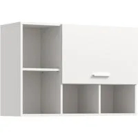 welltime Hängeschrank FALAS, Breite 95cm, 1 Klappe, 5 Fächer (1-St., in verschiedenen Farben erhältlich) Schrank, Wandschrank, Badschrank, Wäscheschrank