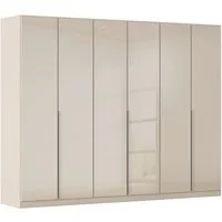 OTTO home Drehtürenschrank Kleiderschrank Kleiderschränke Schrank Garderobe AGORDO mit Glasfront (in zwei Griff-Farben, Breiten 91-405 cm) durchdachte Innenausstattung, in 8 Breiten und 2 Höhen MADE IN GERMANY