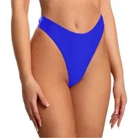 Aquarti Bikini-Hose Tanga Thong Bottom Hohe Taille