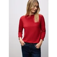 STREET ONE 3/4-Arm-Shirt Strick-Shirt mit U-Boot-Ausschnitt