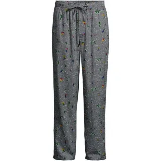 Flanell-Pyjamahose für Herren, Herren, size: regular, Grau, Baumwolle, by Lands' End